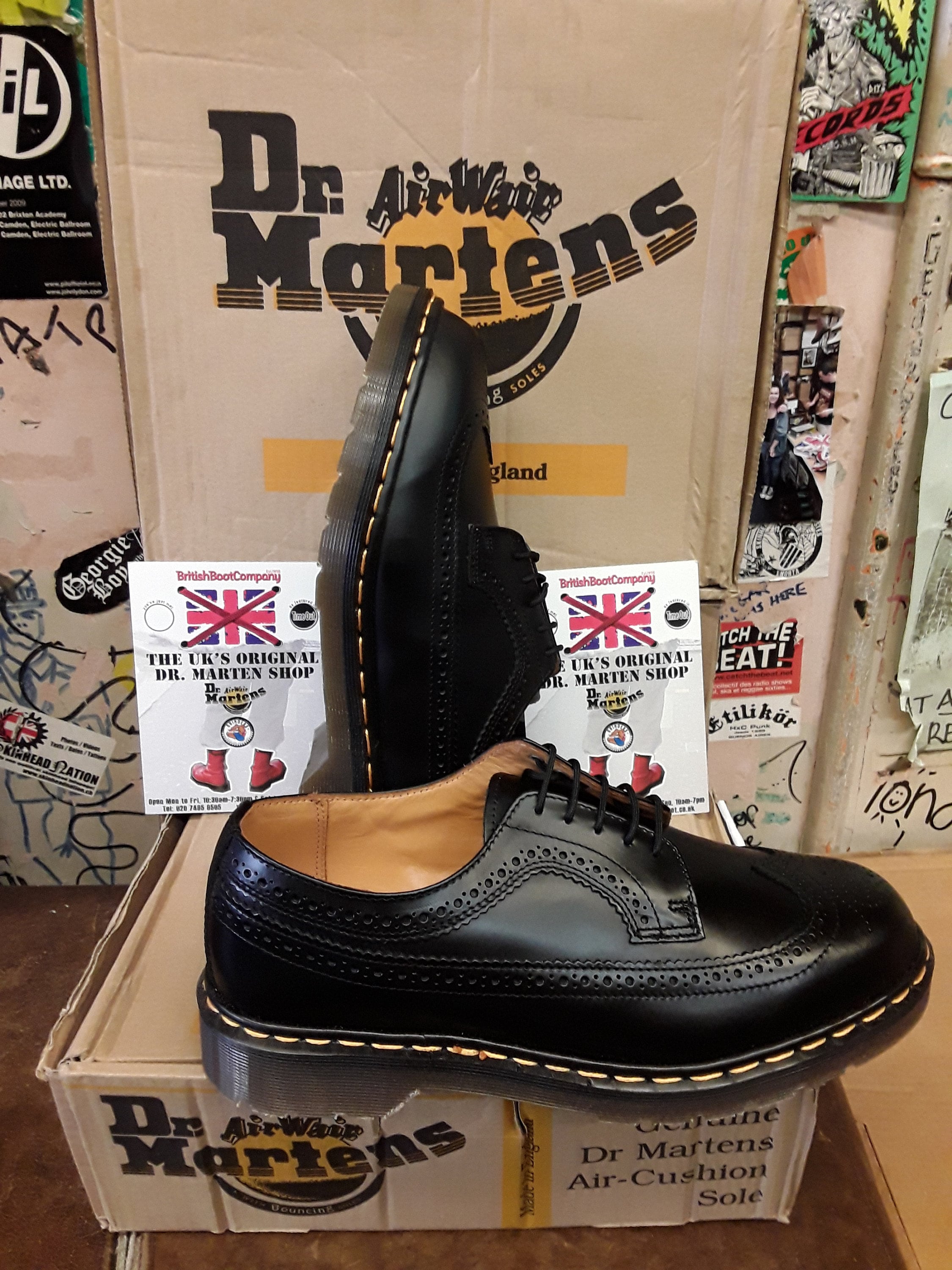 Dr Martens 3989 Made in England Black Brogue Size 11 - Etsy