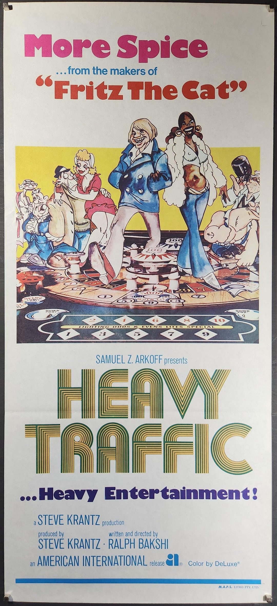Heavy Traffic-original Vintage Movie Poster of Ralph Bakshis