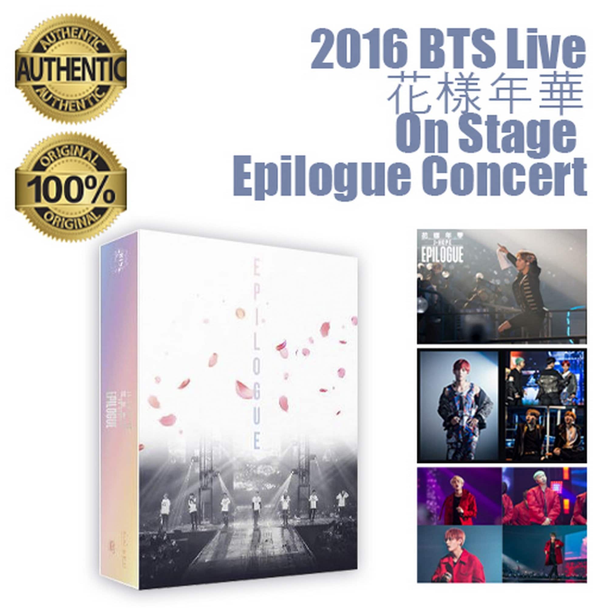 BTS 2016 Live on Stage Epilogue DVD KPOP Free Gifts Free Fedex