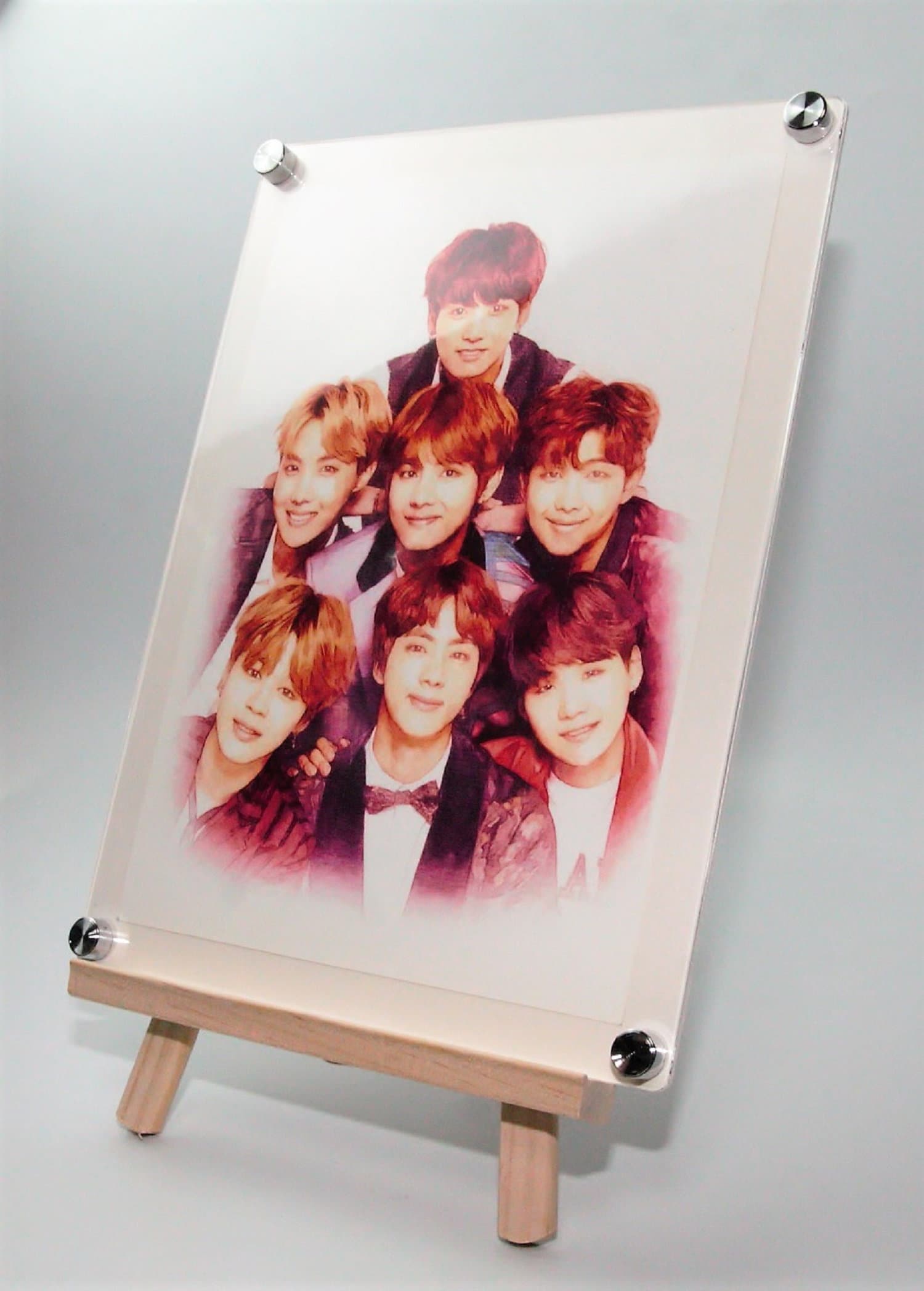 BTS 7 Members Hand Painting Picture Color Printing With Free Gift