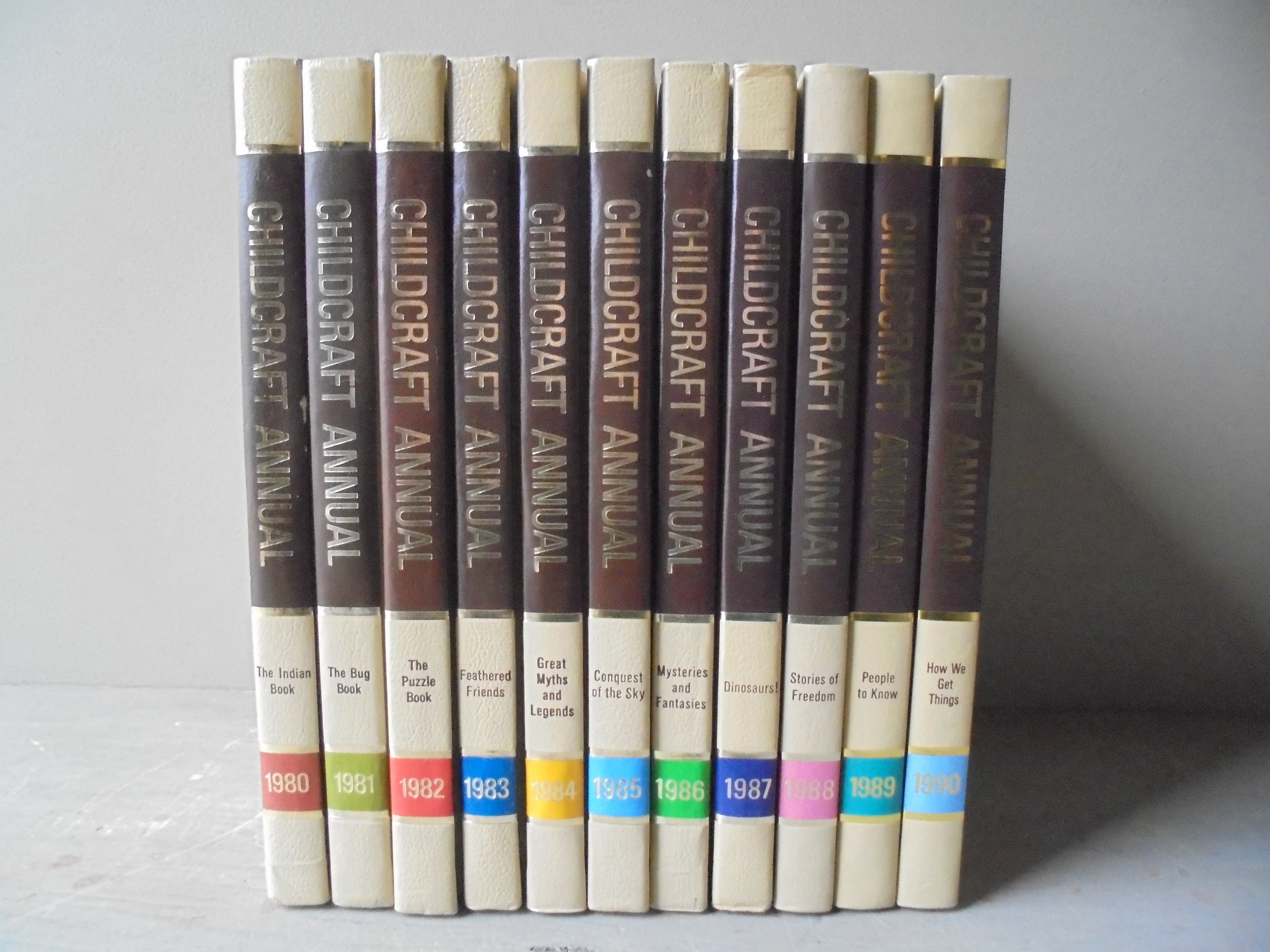 Vintage the 1980-1990 Childcraft Annual Book Collection