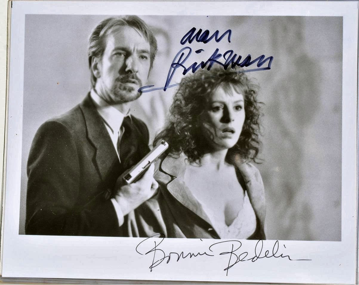 アラン・リックマン＆ボニー・ベデリア直筆サイン入り写真 - ダイ