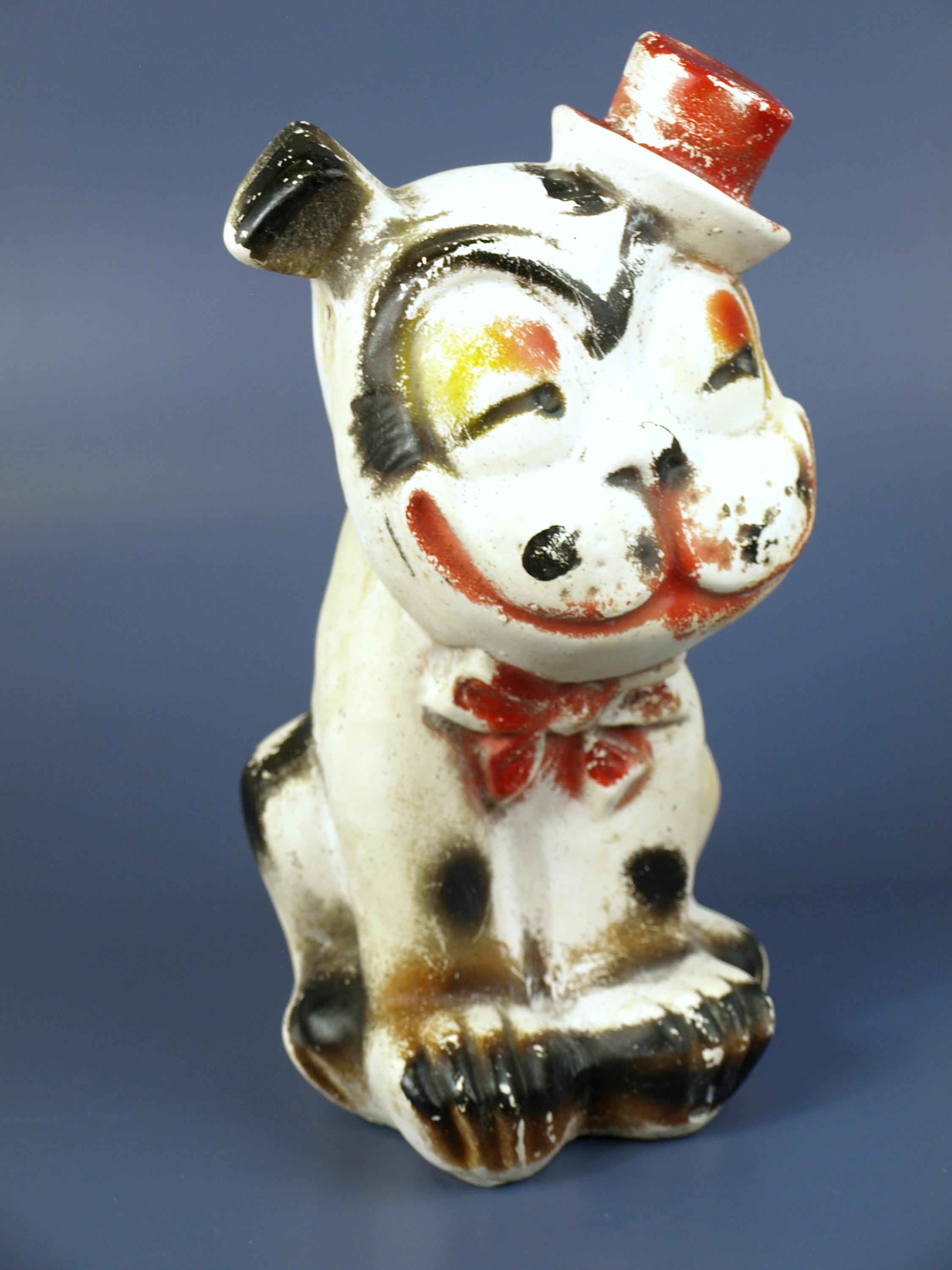 Vintage Chalkware Bulldog - Etsy