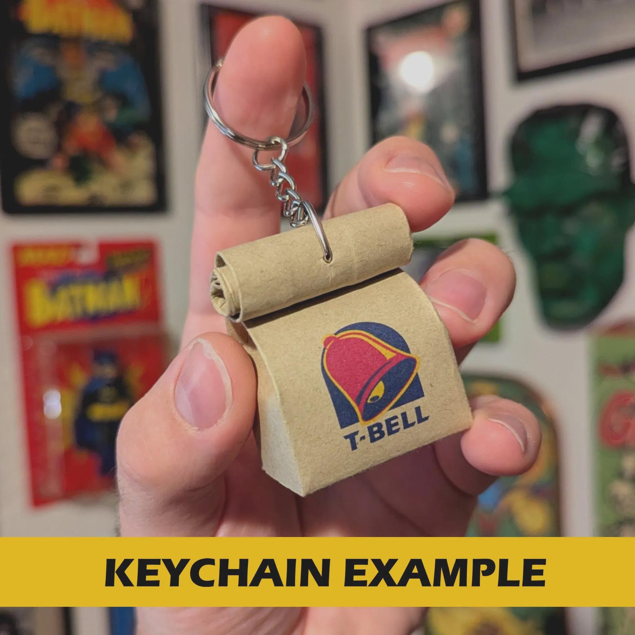 QDOBA Miniature Bag (KEYCHAIN + Magnet + Ornament Options) - Etsy