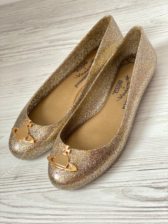 Vivienne Westwood Anglomania for Melissa Gold Glitter Ultragirl