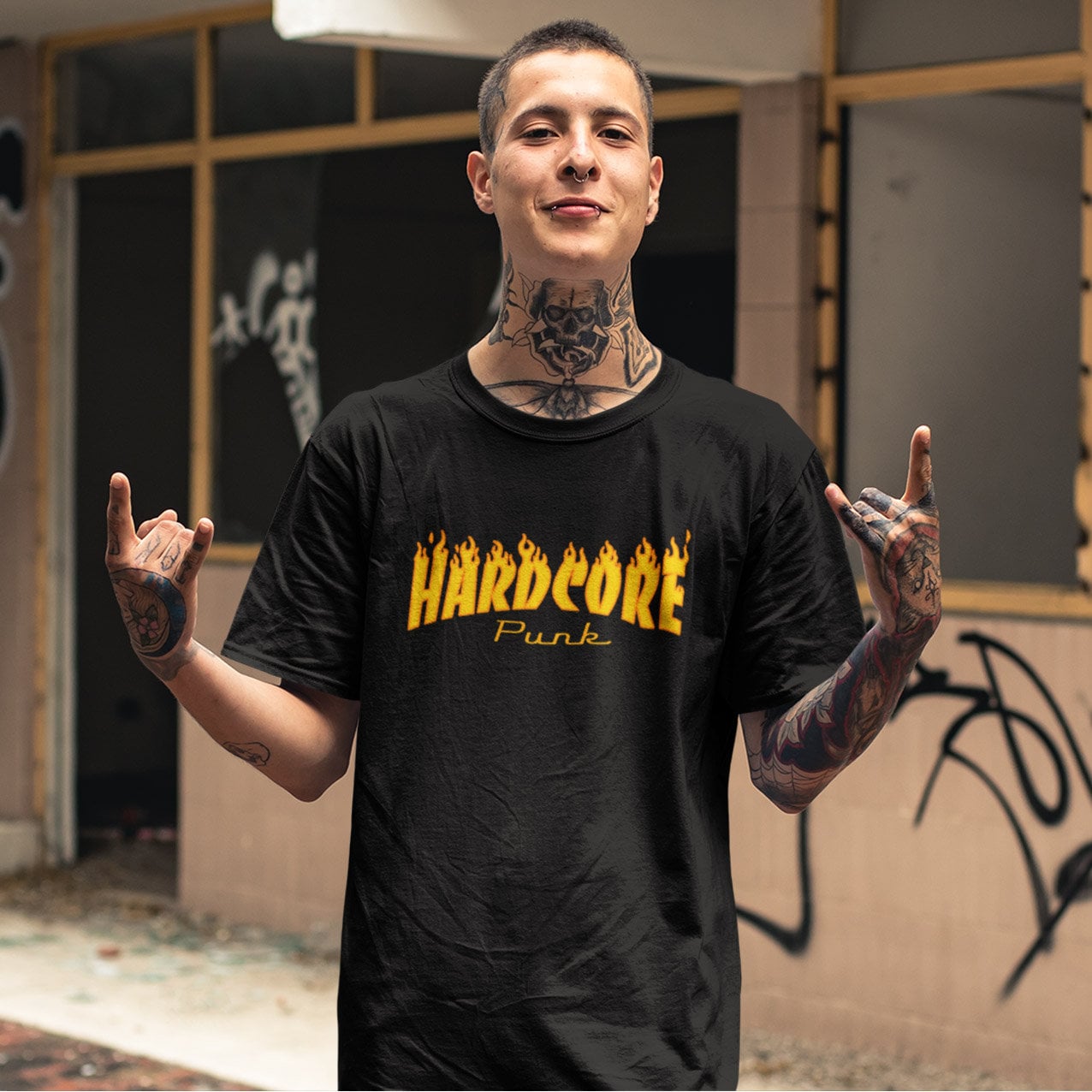 ハードコア パンク T シャツ - オールド スクール NYHC 80 年代シャツ