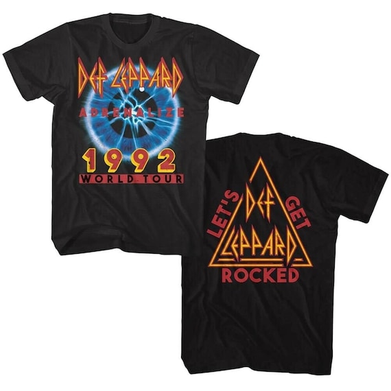 DEF LEPPARD T-shirt Adrenalize World Tour 1992 Big and Tall Shirts