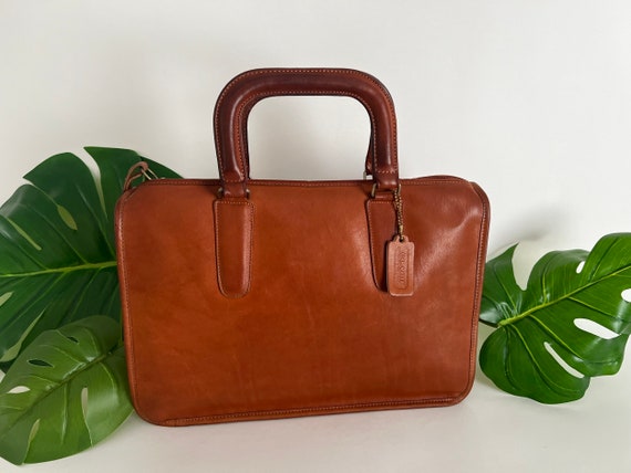 Vintage Coach | Original NYC Factory | Large Slim Satchel (handle