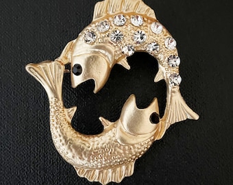 魚座の魚のブローチ スターリングシルバー - Etsy 日本