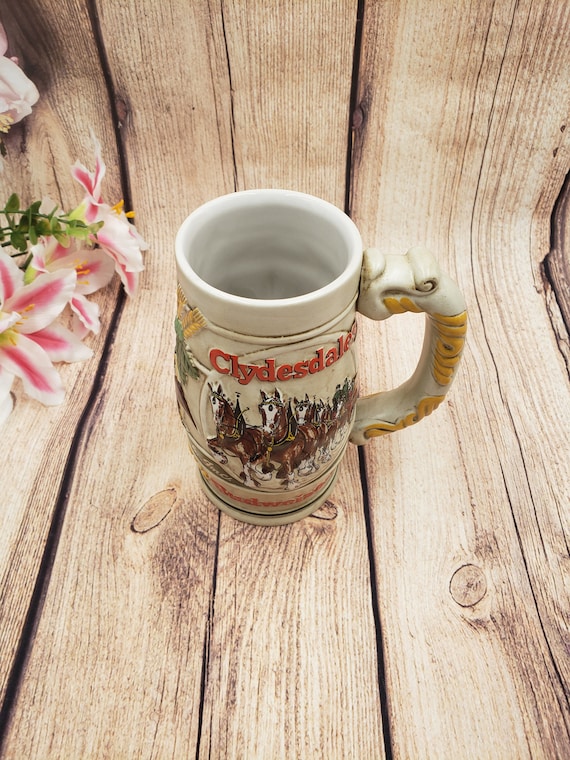 80's Budweiser Vintage Collectors Beer Mug Hand Crafted