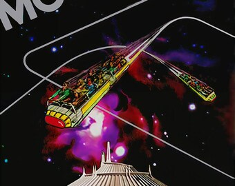 スペースマウンテン ディズニーランド アトラクション ポスター