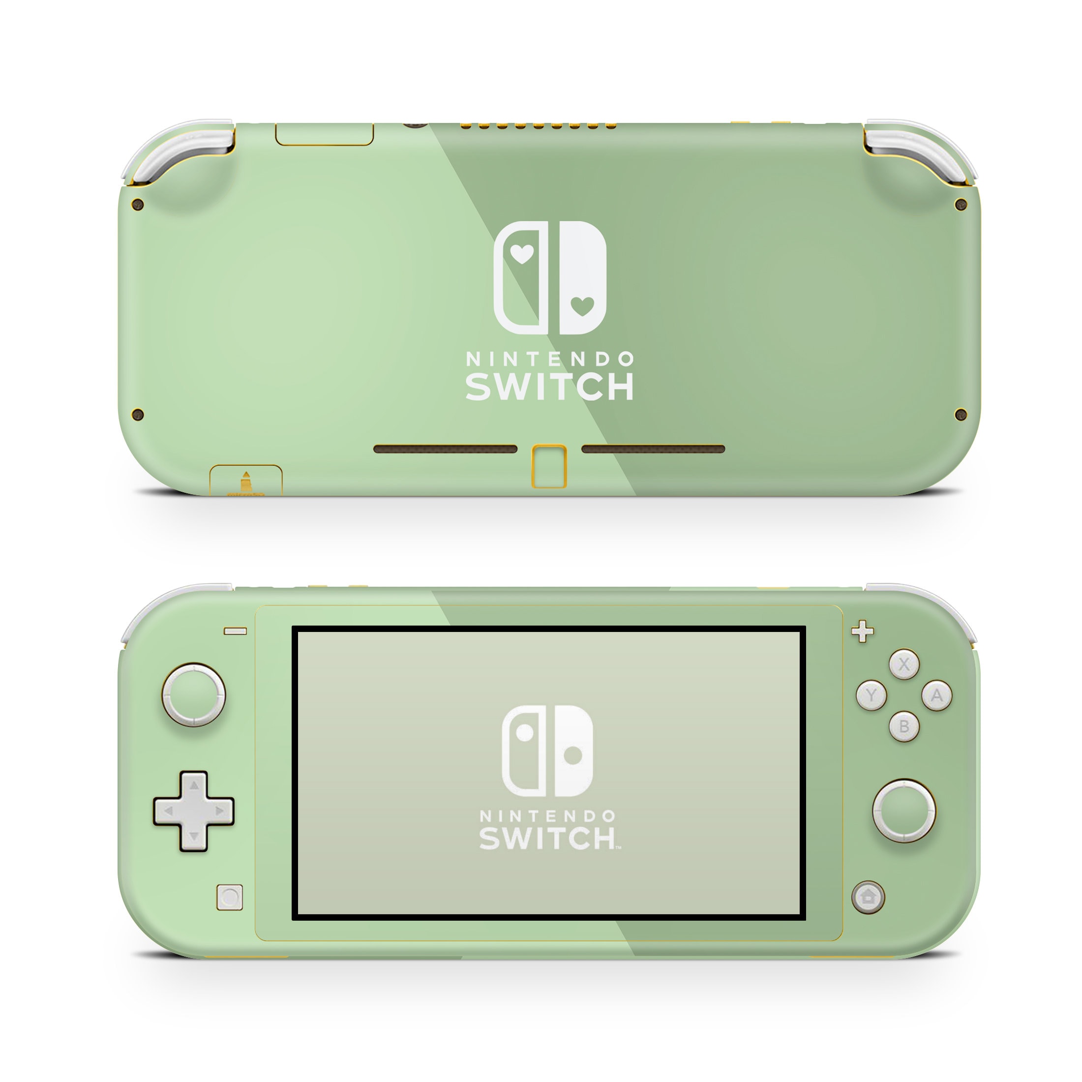 Nintendo Switch Lite Skin Wrap Premium Vinyl Sage Green Two Tone