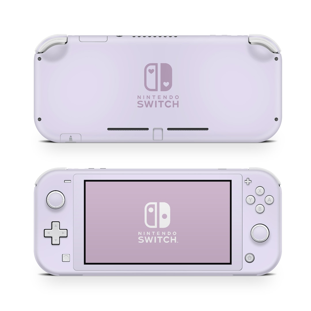 Nintendo Switch Lite Skin Wrap Premium Vinyl Pastel Lilac Purple