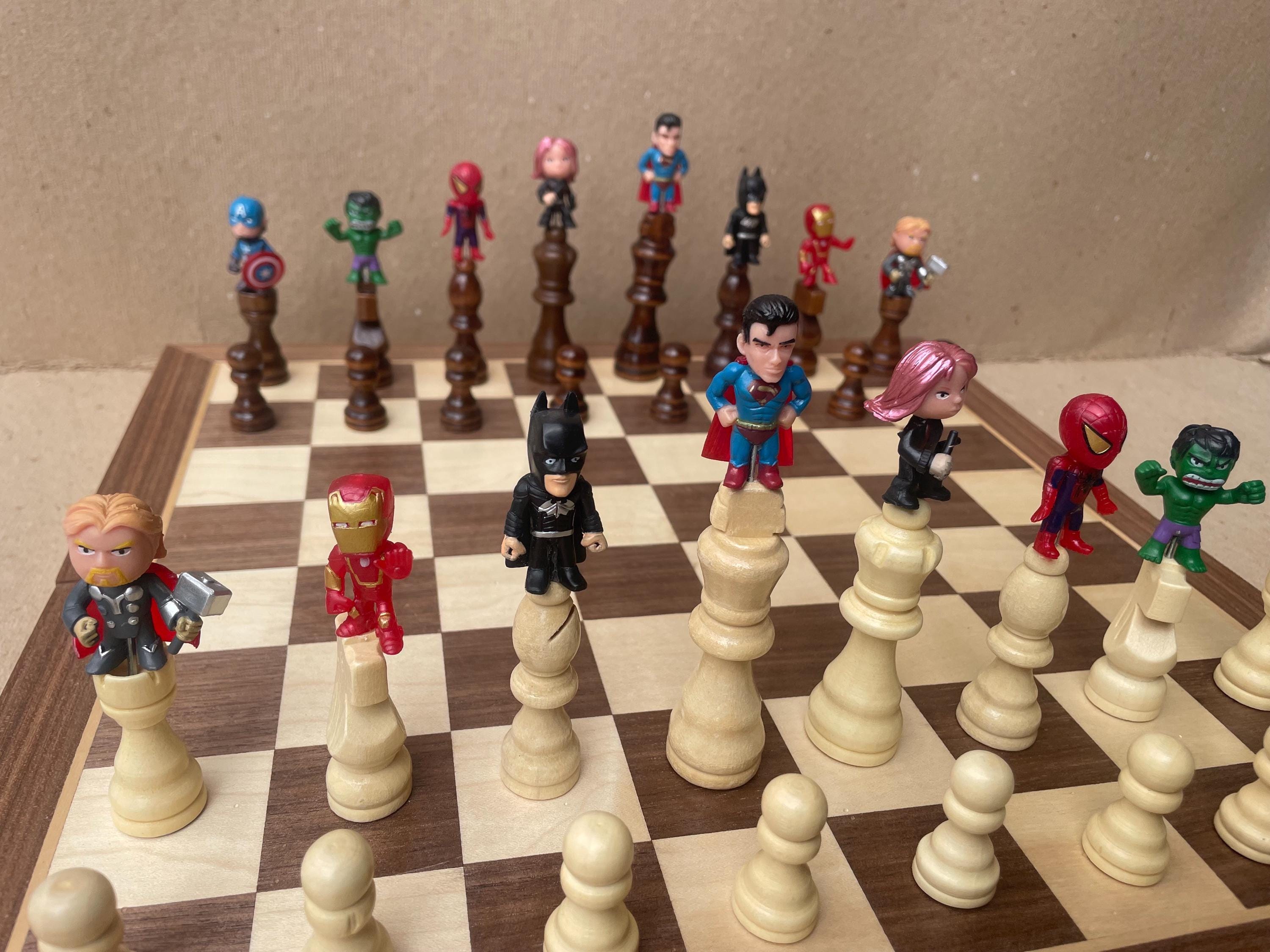 Super Hero Chess Set - Etsy