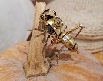 スチームパンク ビートル 昆虫 機械生物 彫刻 時計仕掛け リアル