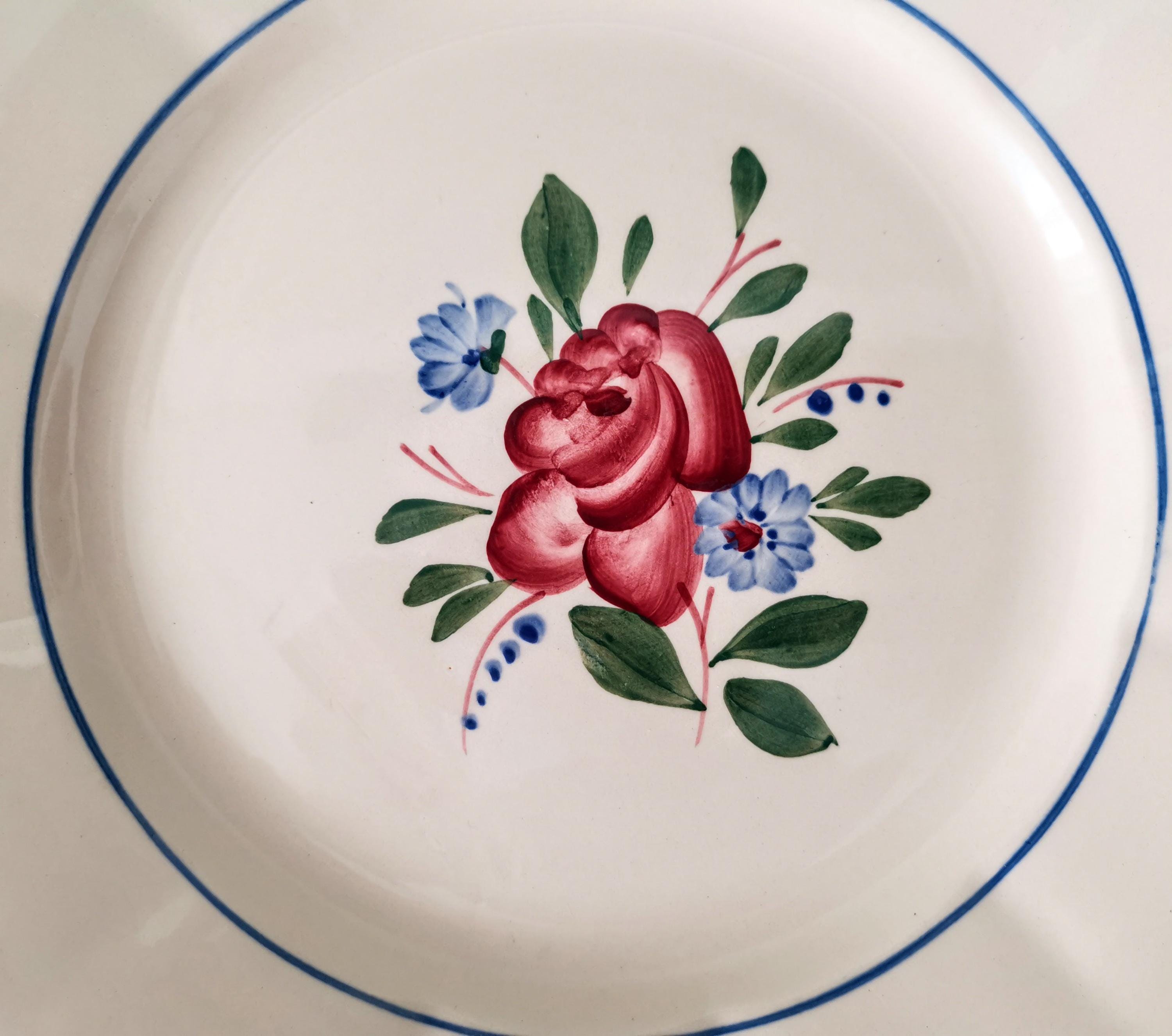 フランス製ヴィンテージ フラット プレート 6 枚、DIGOIN