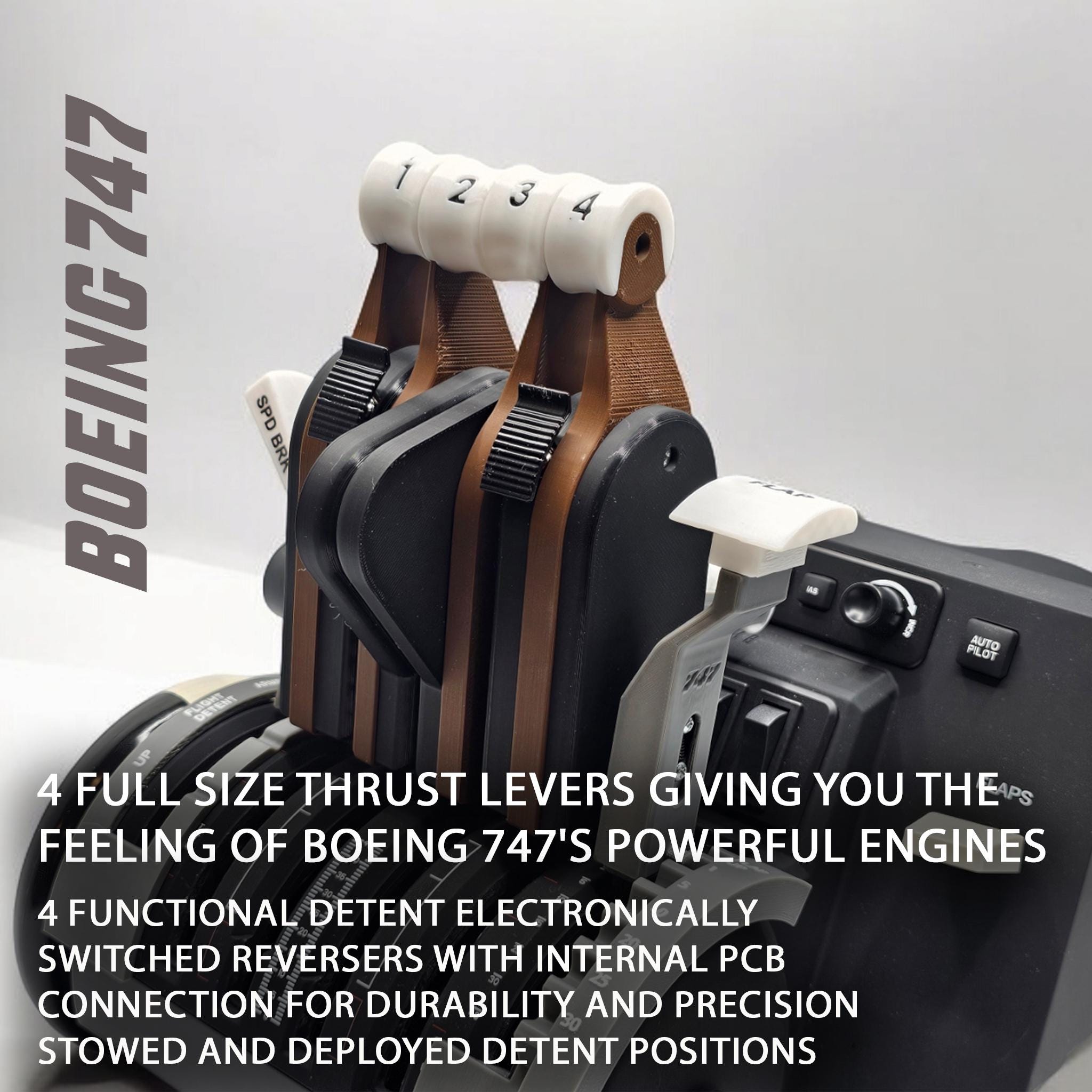 flight sim B787風カスタムスロットル（操縦桿工房製） Flight