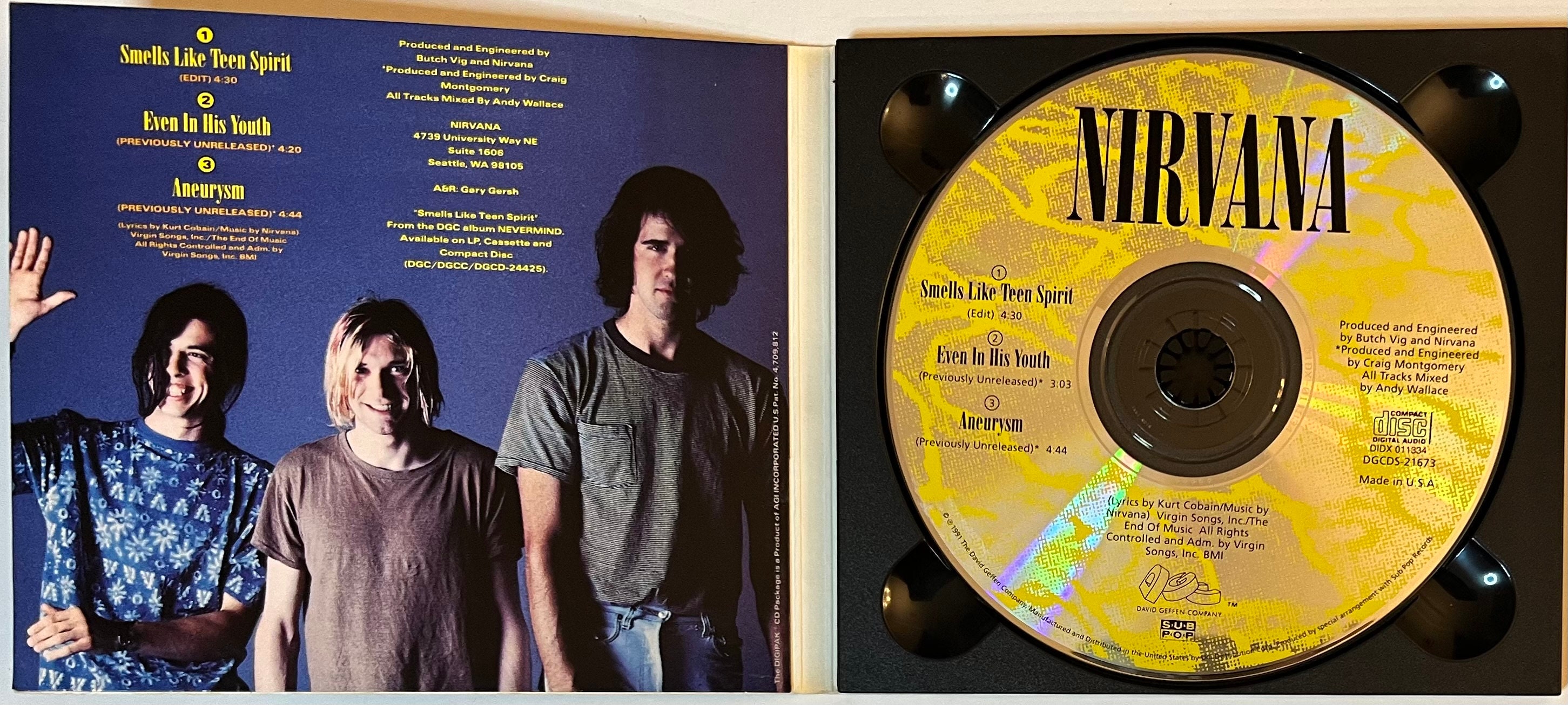 Nirvana – Smells Like Teen Spirit (CD Single) - Etsy