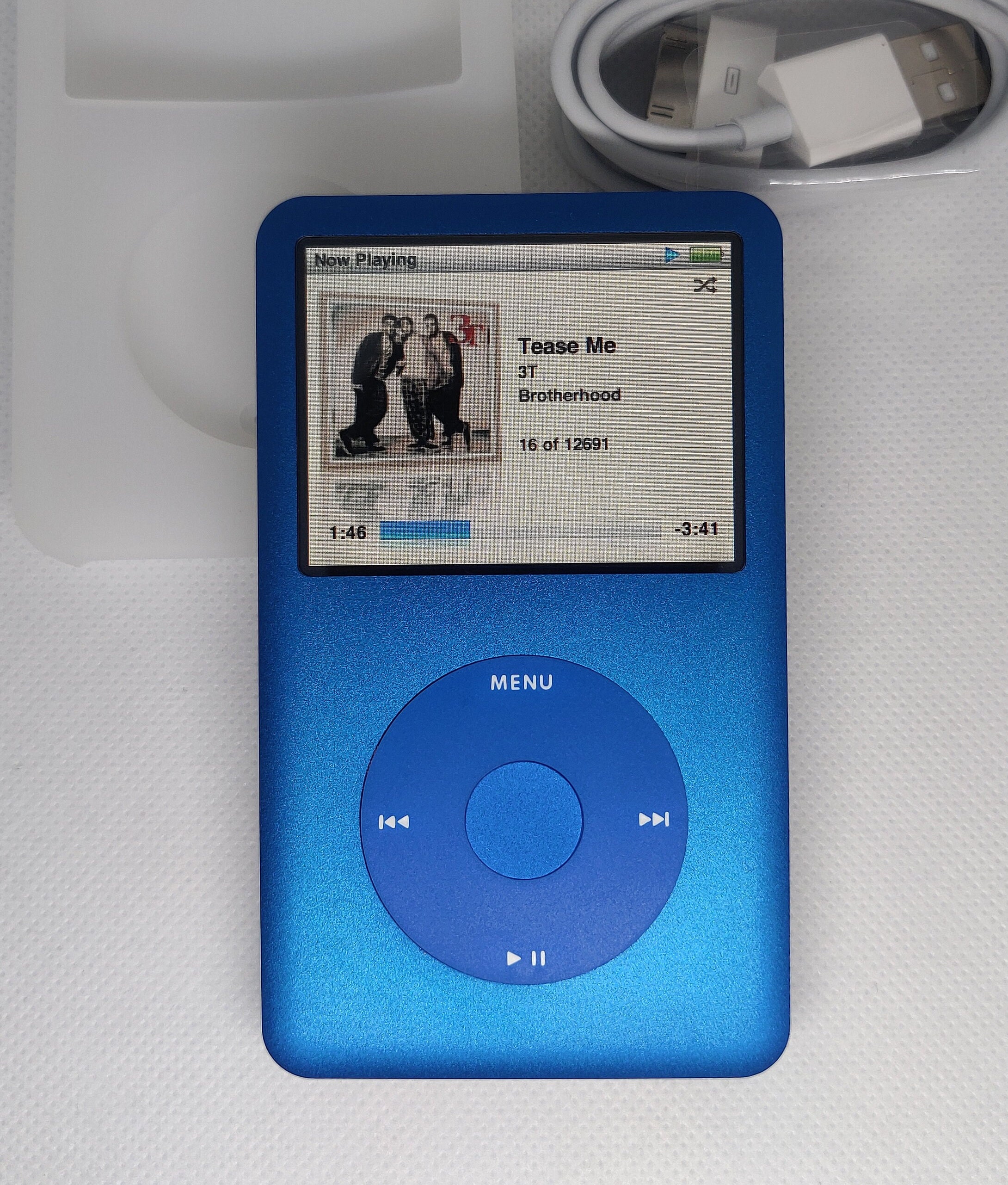 Apple Ipod Classic - 7th/6th Gen, Blue (3000mah Battery