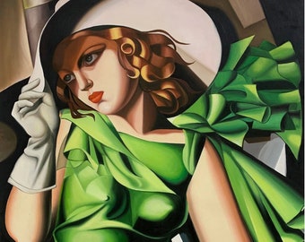 タマラ・ド・レンピッカ バルコニーのキゼット 1927 高品質油絵複製