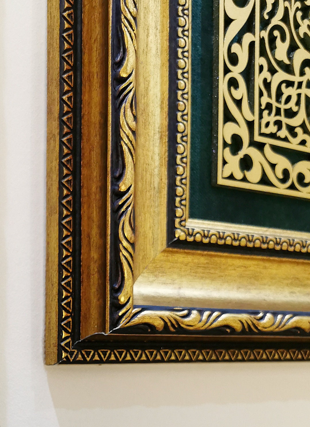 額入りイスラム壁アート、アッラー・ムハンマド壁アート、イスラム教徒