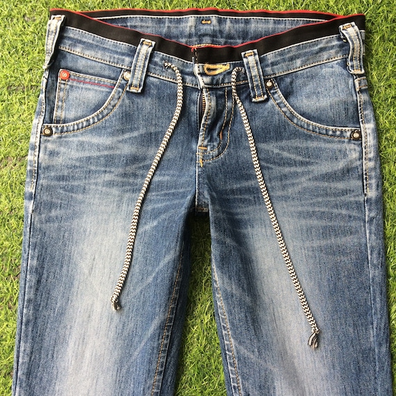 Japanese Edwin Jersey Medium Blue Wash 2000's Grunge Style Low