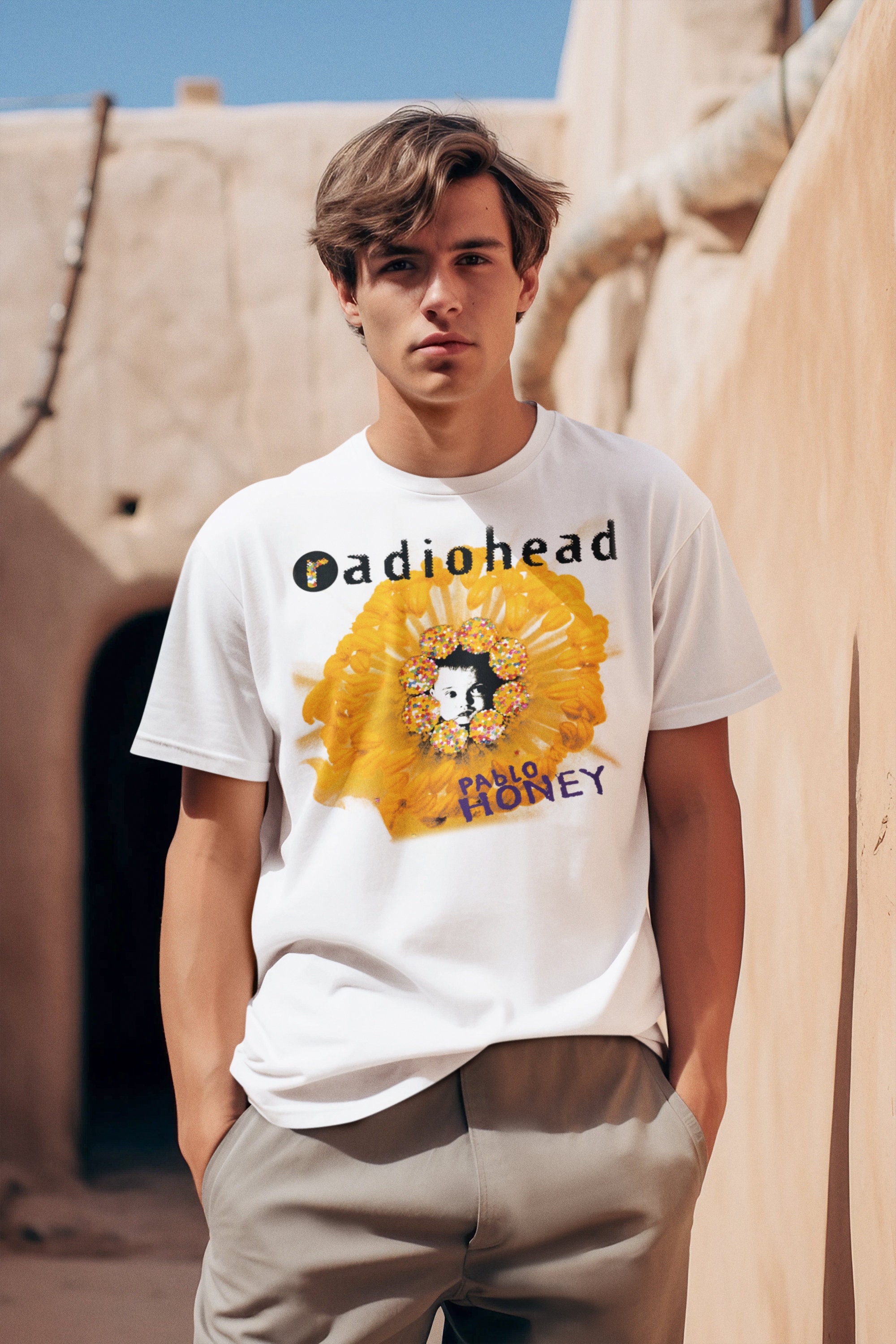 Radiohead Pablo Honey Album Music Rock Band T-shirt Heavy Cotton