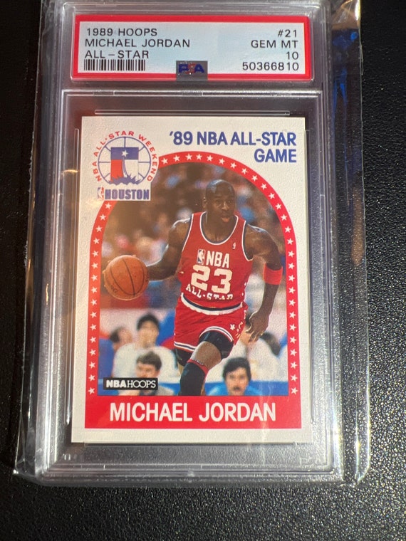Michael Jordan NBA - Hoops 1989 All - Star PSA 10. Vintage Card