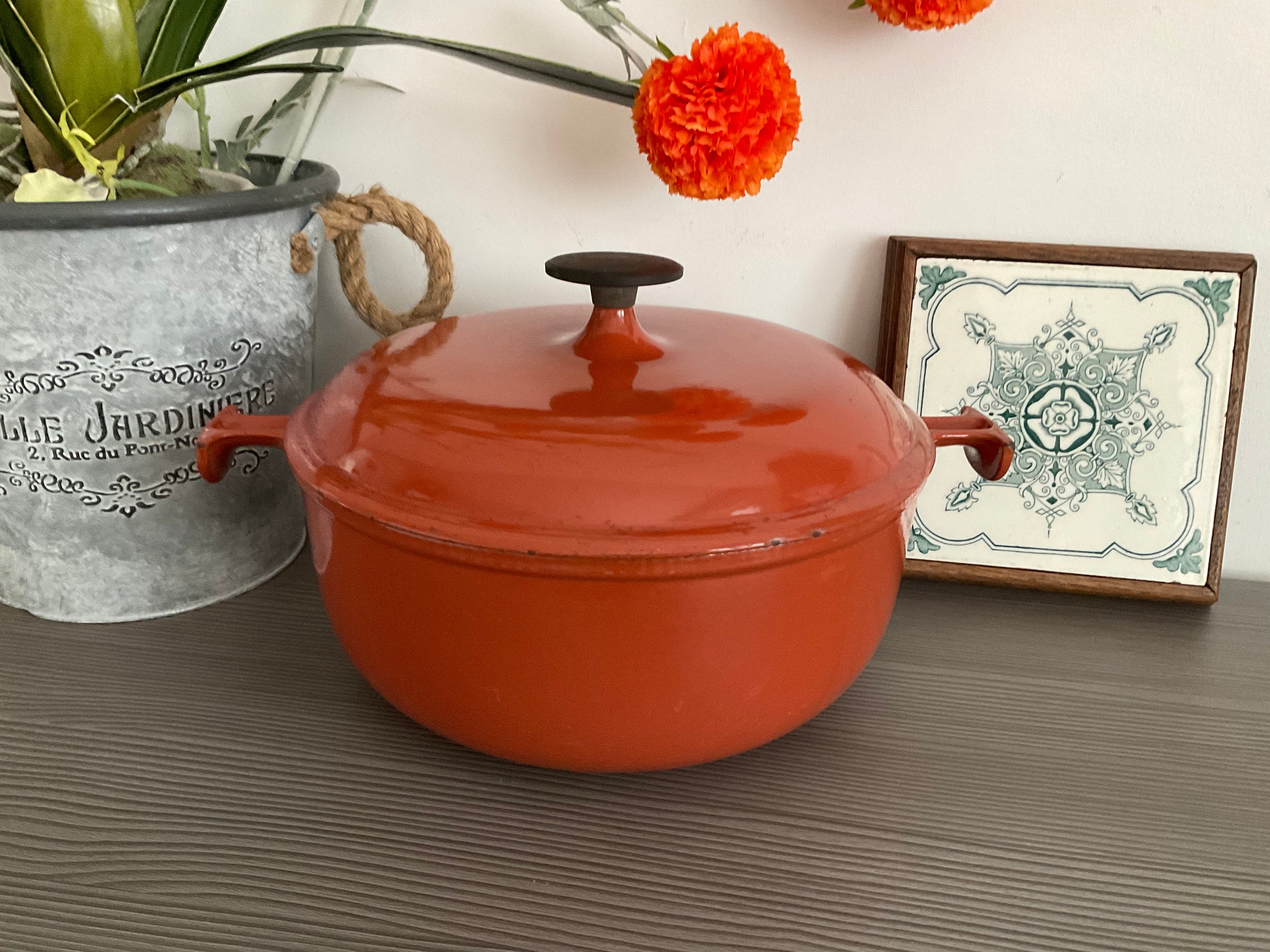 Reduced ! Vintage Le Creuset Enzo Mari 'la Mama' Collection French