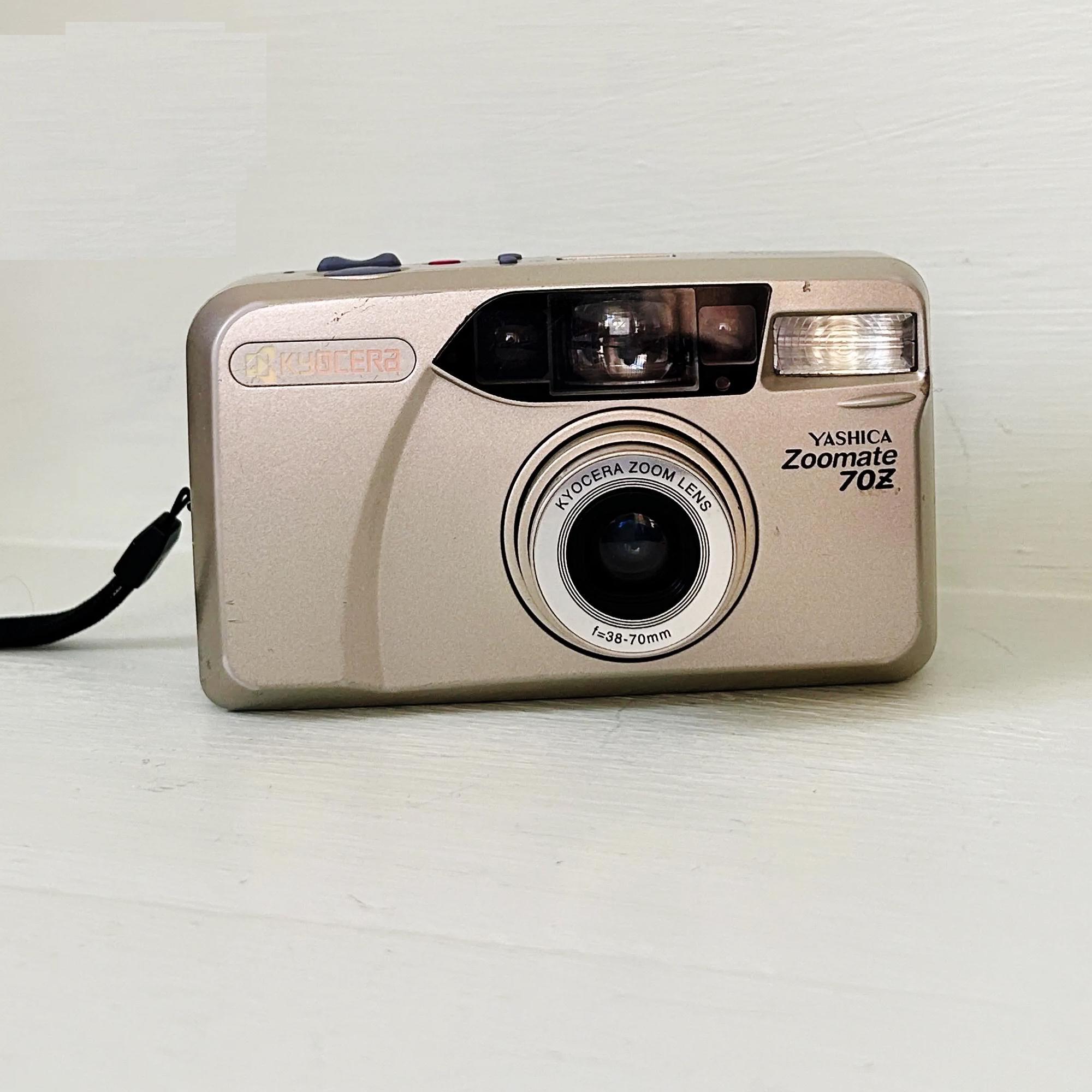 Kyocera Yashica Zoomate 70 Z Film Camera Gift Set - Gold 38 - 70mm