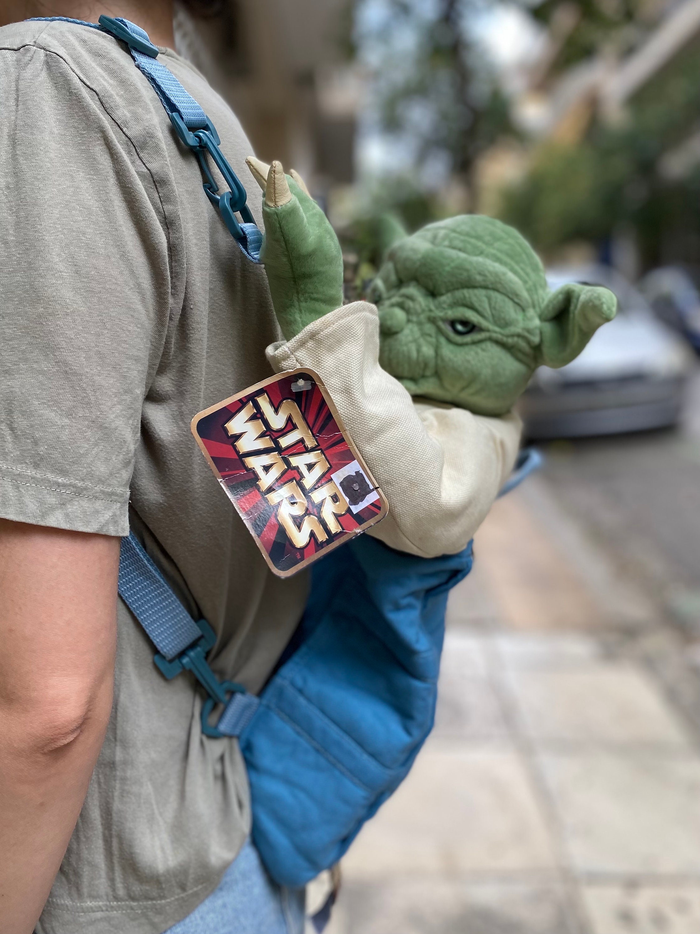 非常に珍しいヨーダのぬいぐるみバックパック、新品未使用タグ付き