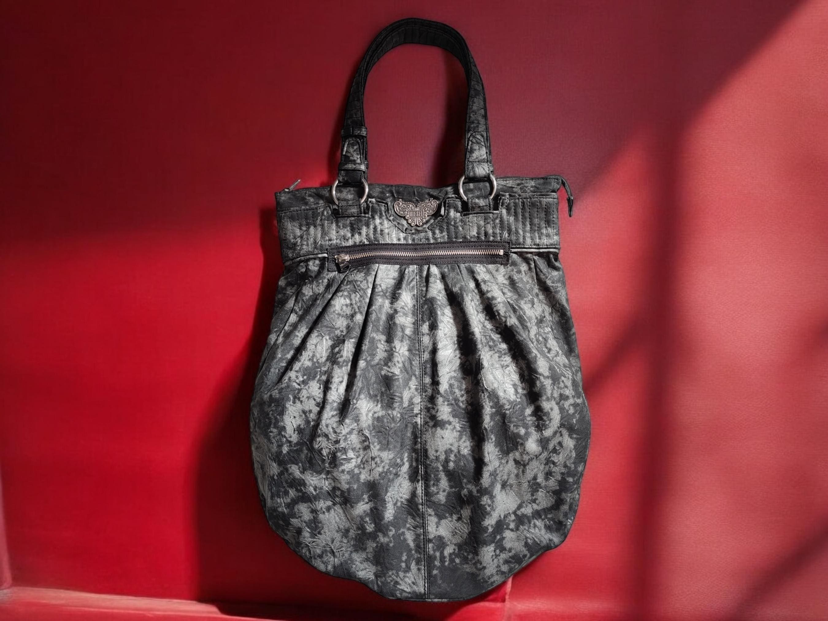 DIESEL Vintage Women's Shoulder Bag in Black&gray 00s Y2k Rare