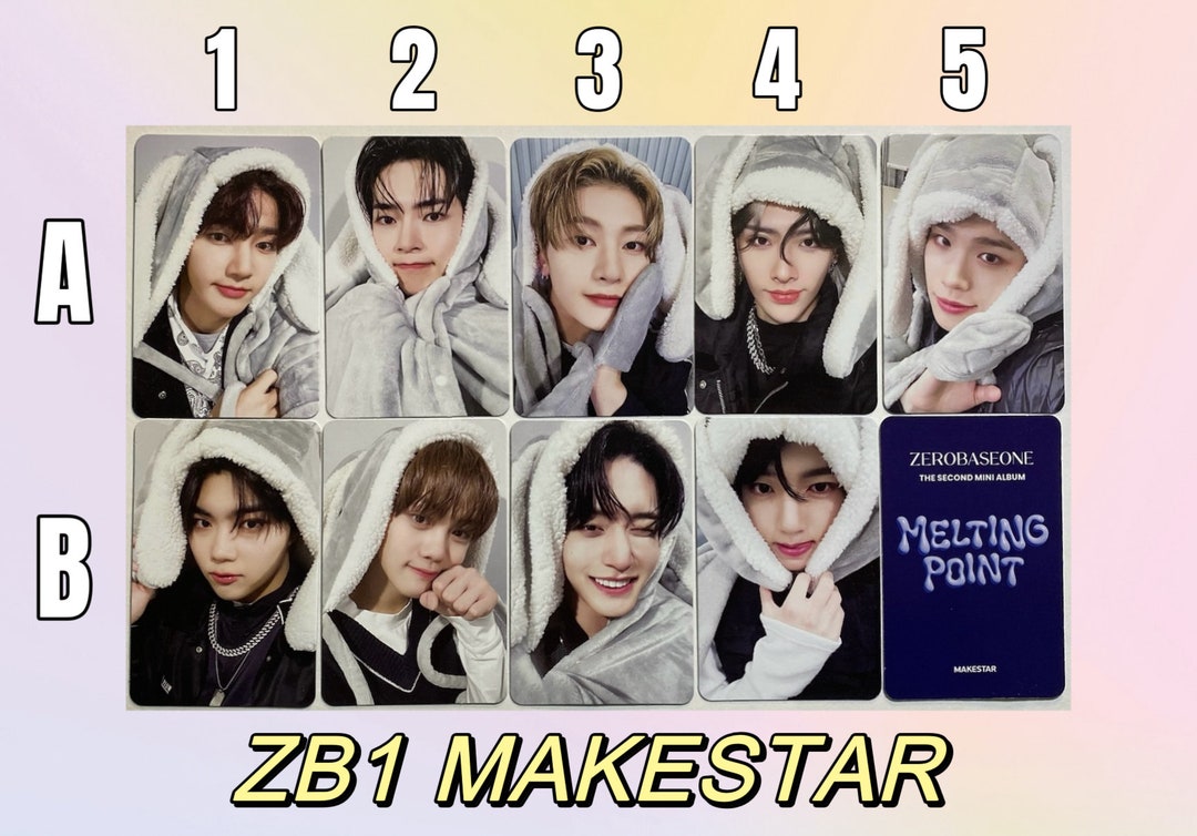 ZB1 Official Makestar Melting Point POB Crush Bunny Zerobaseone