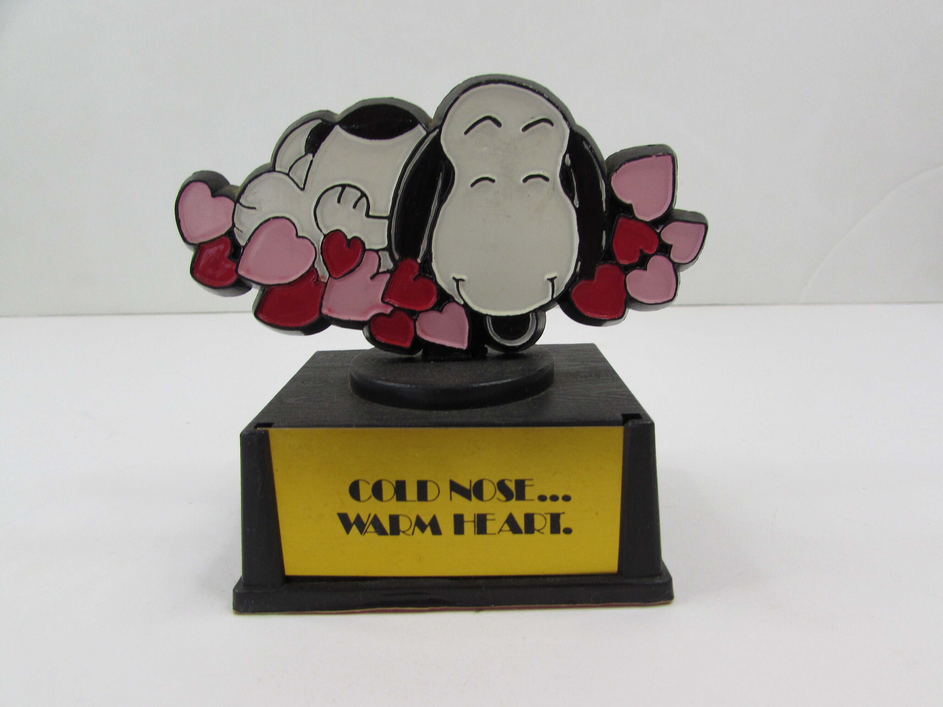 Vintage 1958 Aviva Snoopy Trophy Gram: Cold Nose, Warm Heart Award