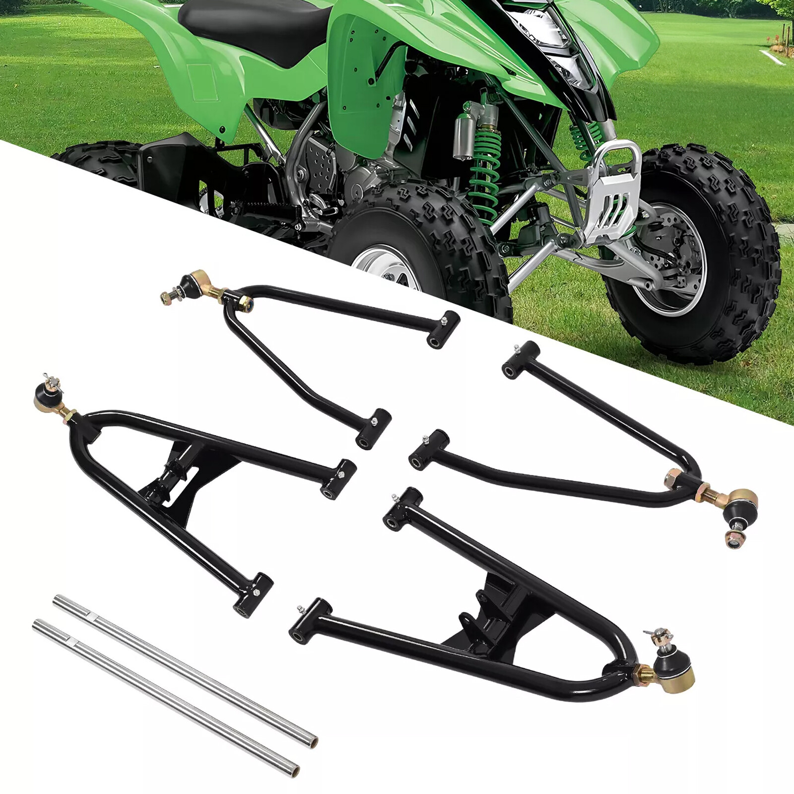 Front Adjustable Left & Right A Arm For Suzuki LTZ400 Kawasaki KFX