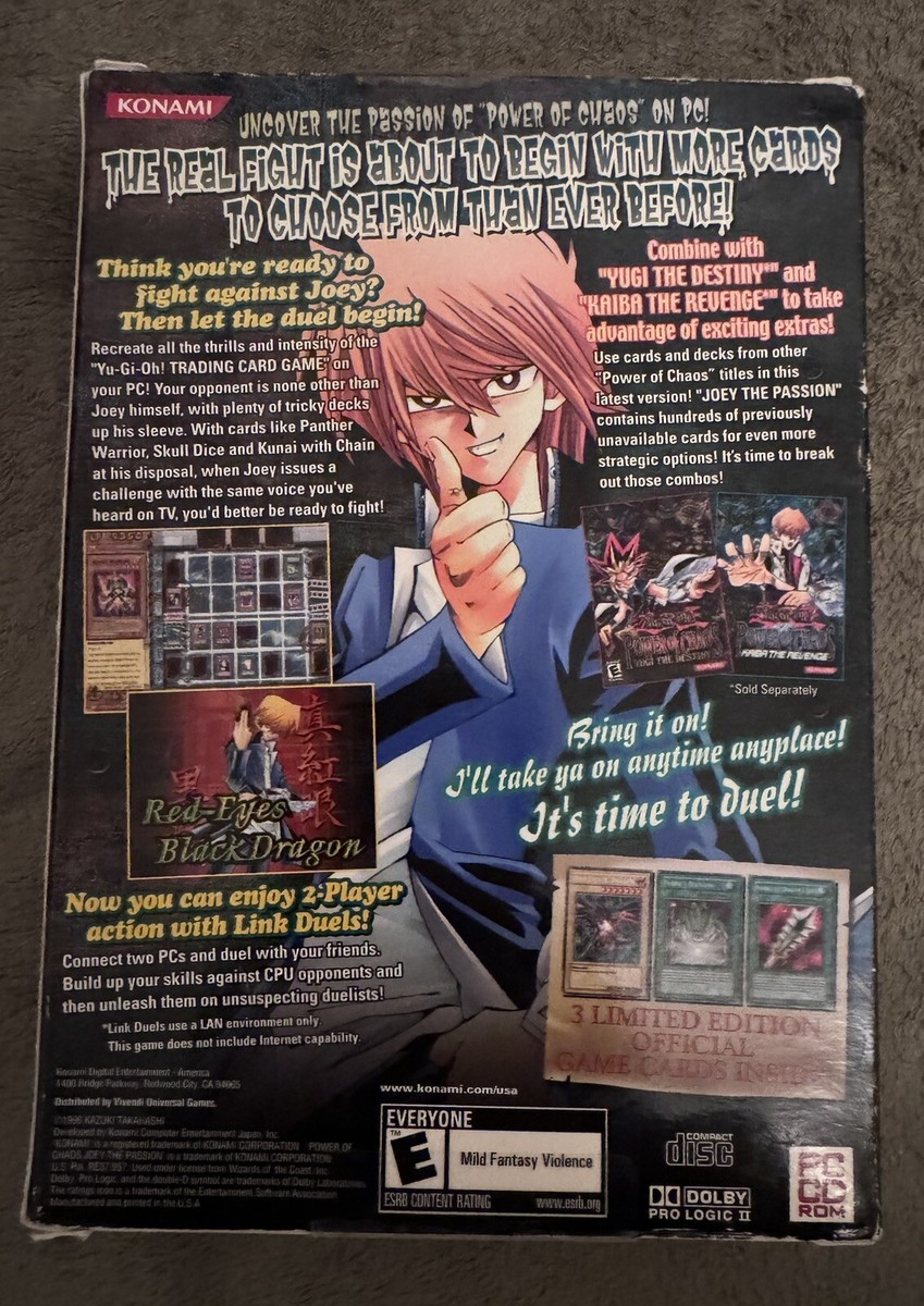 Yu-Gi-Oh! Power of Chaos Joey the Passion Konami 83717234487| eBay