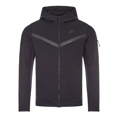 Nike Sportswear Tech Fleece Full Zip Hoodie Black/Orange DJ5494