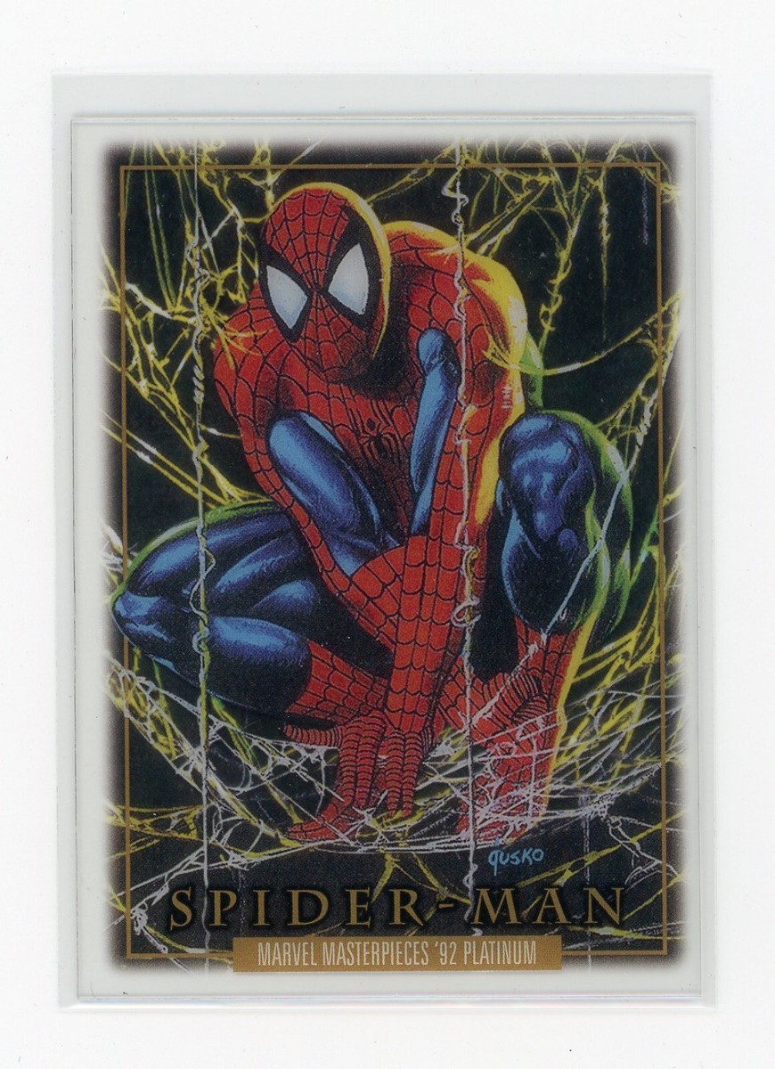 2024 Upper Deck Marvel Masterpieces '92 Platinum SPIDER-MAN Clear