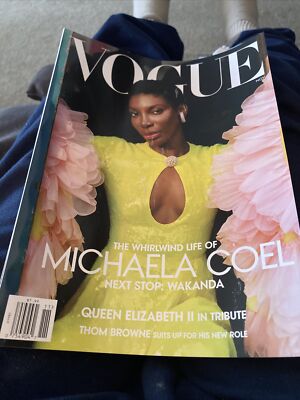 VOGUE MAGAZINE November 2022 MICHAELA COEL Queen Elizabeth II In
