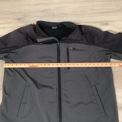 ZX ZeroXPosur Full Zip Jacket Men's Size XL Black 2-Tone Lined