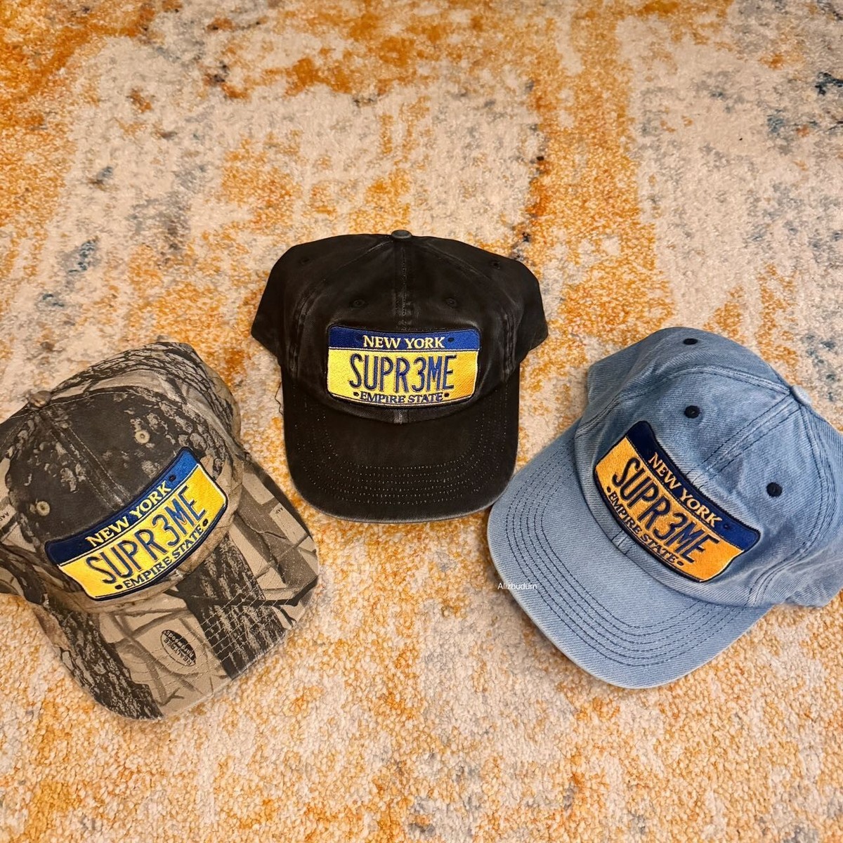 SS25 SUPREME LICENSE PLATE 6 PANEL HAT EMBROIDERED LOGO | eBay