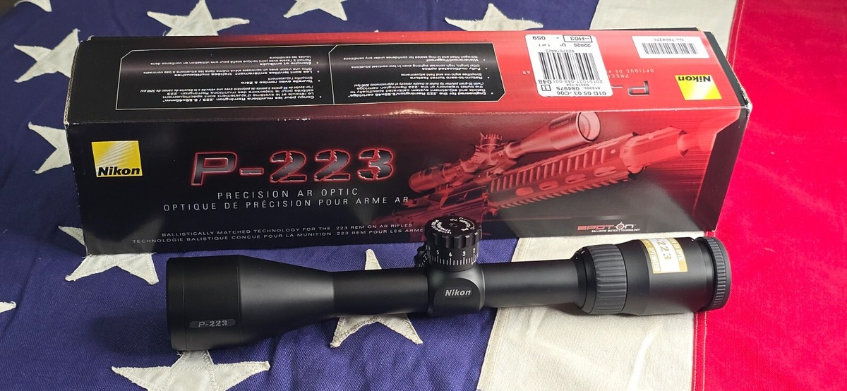 Nikon P-223 3-9x40 Rifle Scope matte BDC 600 Reticle New In Box | eBay