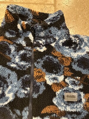 Martine Rose x Napapijri AW18 Blue Jacquard Floral Fleece | eBay