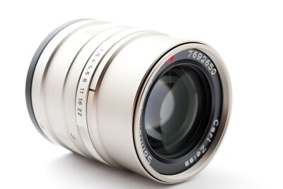 Mint w/ Hood】 Contax Carl Zeiss Sonnar T* G 90mm f2.8 Chrome Lens