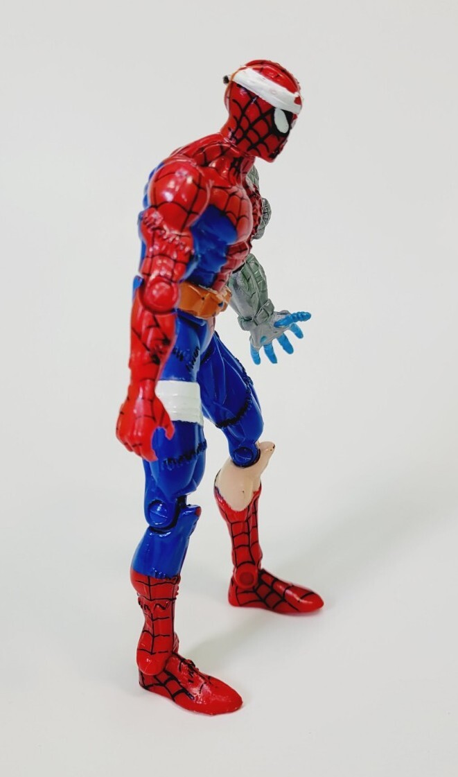 1996 Marvel Toy Biz Cyborg Spider Man Spider Wars Animated Action