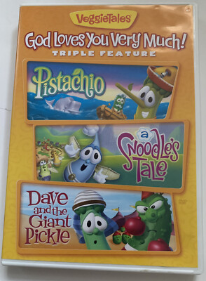 Veggietales Triple Feature Pistachio,Snoodle's Tale Dave Giant