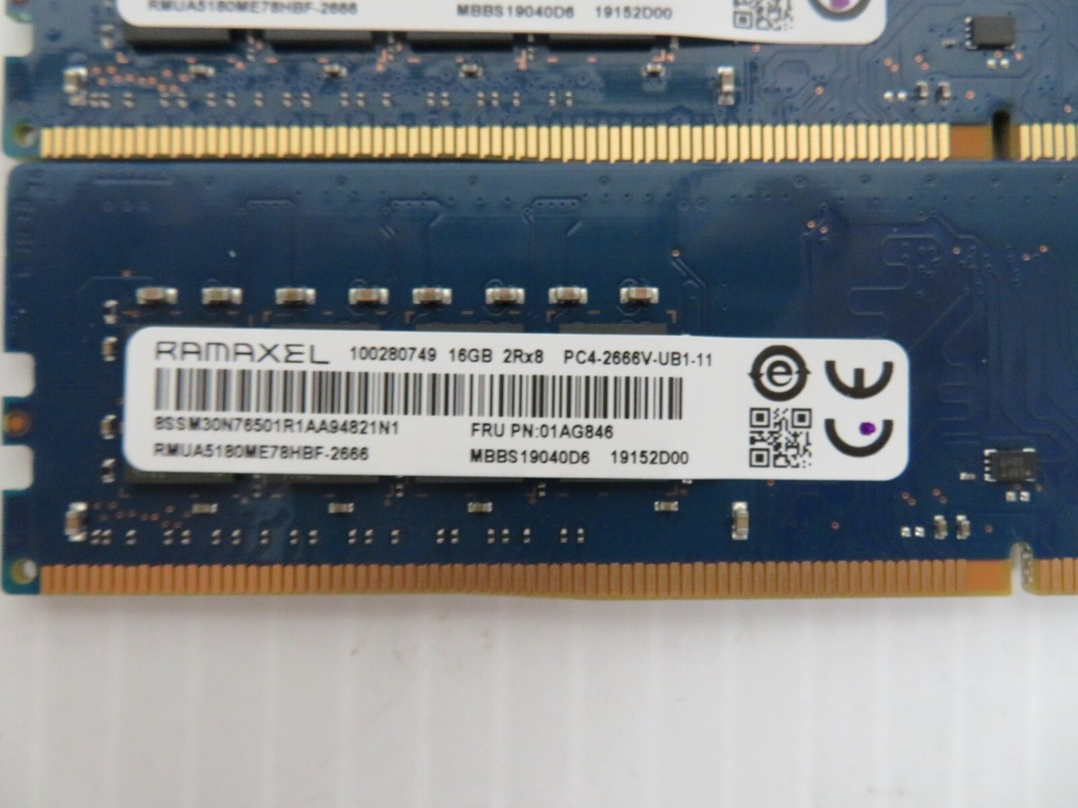 Lenovo Ramaxel 64GB (4x16GB) PC4-2666V DDR4 2666MHz RAM Kit