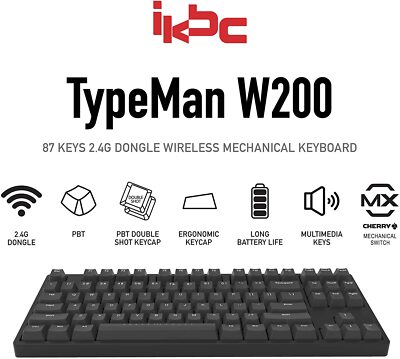 iKBC W200 Wireless Mechanical Keyboard with Cherry MX Switch 87