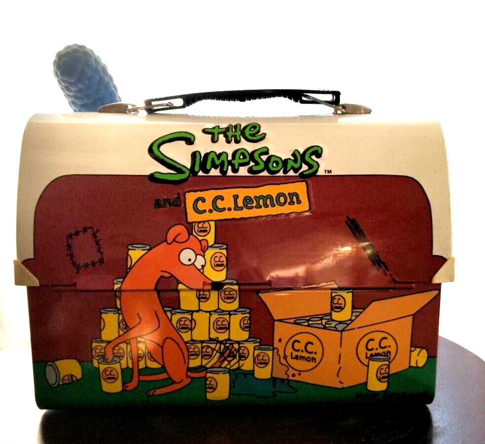THE SIMPSONS C.C.Lemon Lunch Box Novelty Limited Very Rare Retro