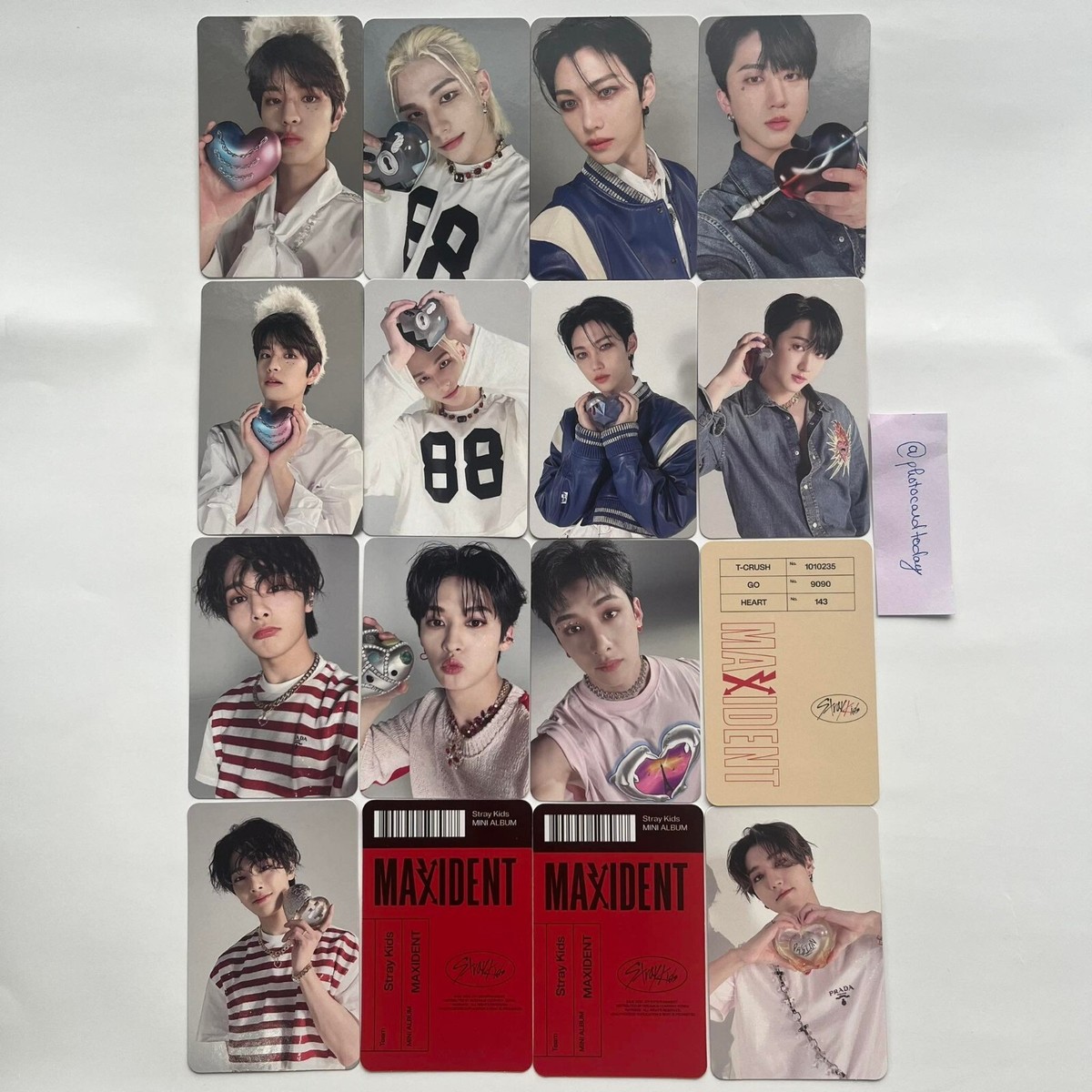 STRAY KIDS ALBUM MAXIDENT CASE VER PHOTOCARD - CARD RANDOM - POB